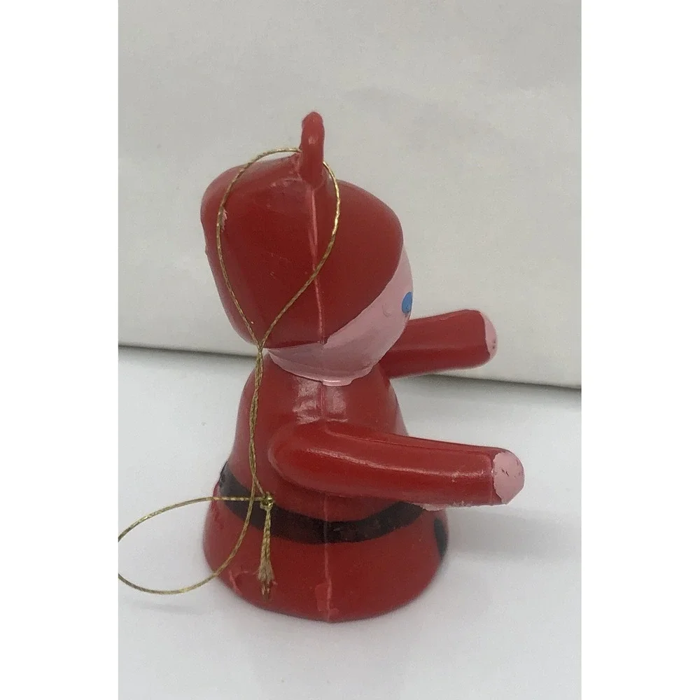 Vintage Hard Plastic JSNY Hong Kong Christmas Ornament‎ Elf 2